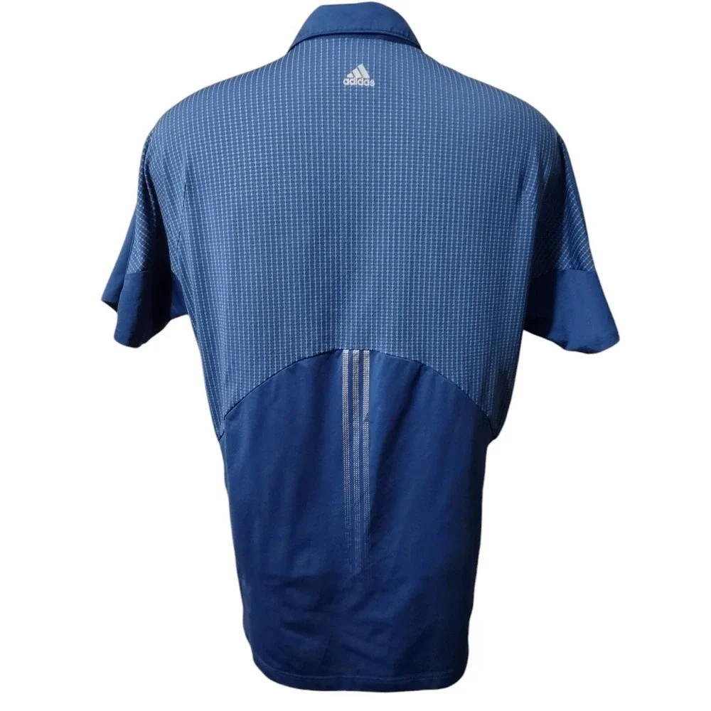 Adidas Golf Polo Shirt Mens XLarge Logo ForMotion Short Sleeve Blue XL Climacool